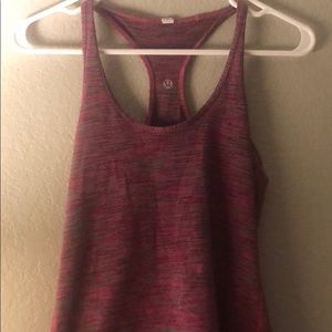 Pink lulu lemon tank top